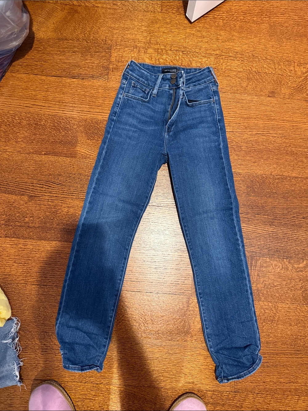 Just black denim skinny jeans